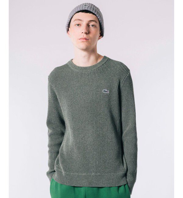 LACOSTE「ヘザーカラーリングワッフルニット / メランジニット」|ニット・セーター|