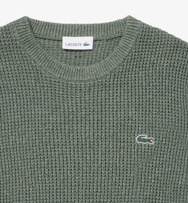 LACOSTE「ヘザーカラーリングワッフルニット / メランジニット」|ニット・セーター|