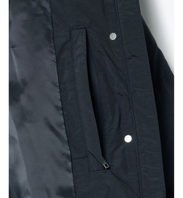 LACOSTE「パウダータッチ ダブルジップ ナイロンスタンドカラーダウンコート」|ダウン|