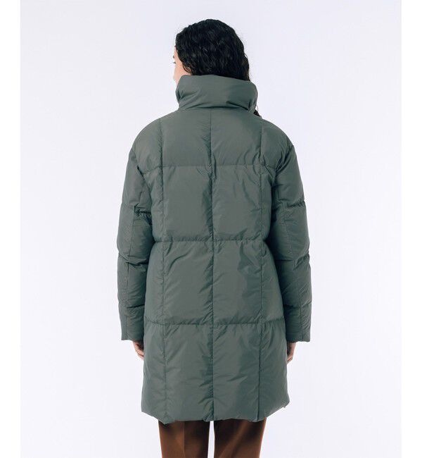 LACOSTE「パウダータッチ ダブルジップ ナイロンスタンドカラーダウンコート」|ダウン|