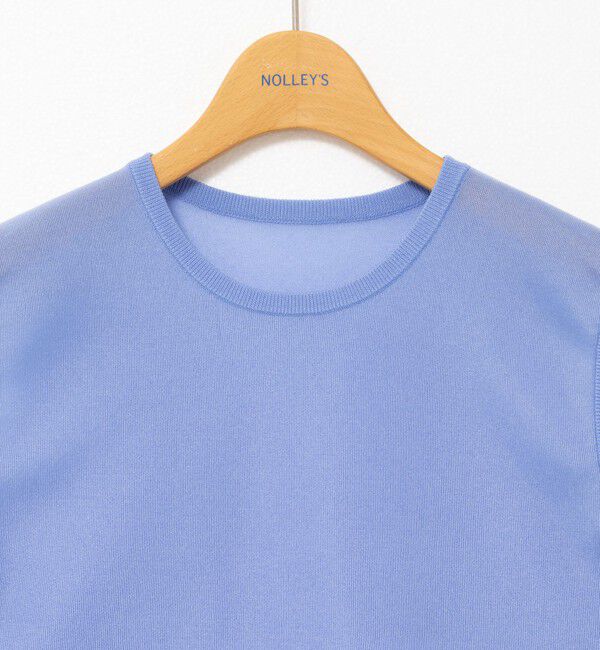 NOLLEY'S「《アンサンブル対応》ハーフシアーノースリーブプルオーバーニット」|ニット・セーター|