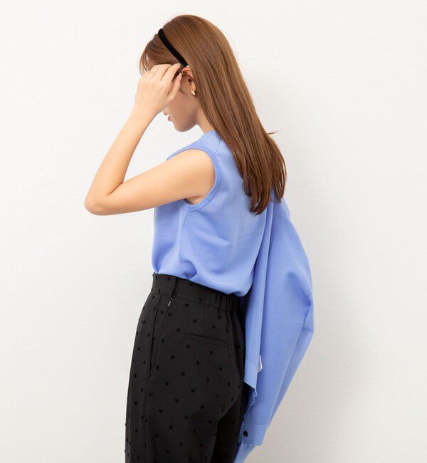 NOLLEY'S「《アンサンブル対応》ハーフシアーノースリーブプルオーバーニット」|ニット・セーター|