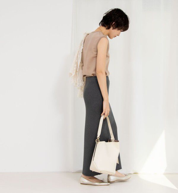 NOLLEY'S「《アンサンブル対応》ハーフシアーノースリーブプルオーバーニット」|ニット・セーター|