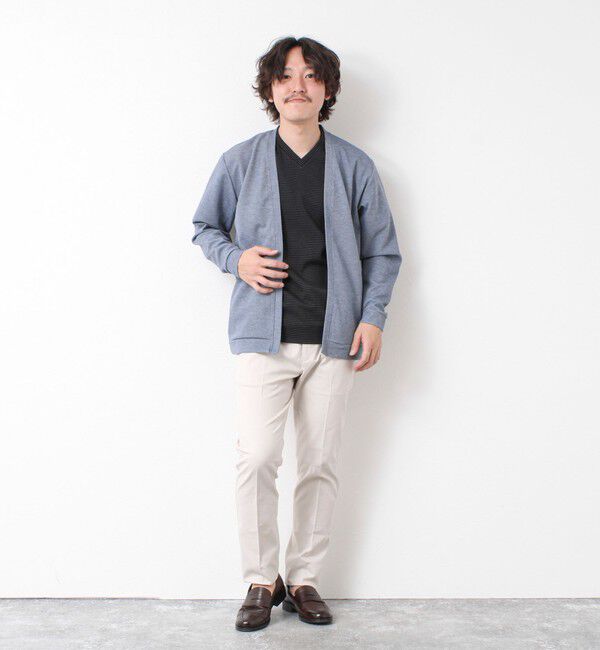 NOLLEY'S goodman「《ビジカジ対応》セミシルケットスムース ボーダー Vネック ドレスTシャツ 25SS」|Tシャツ・カットソー|