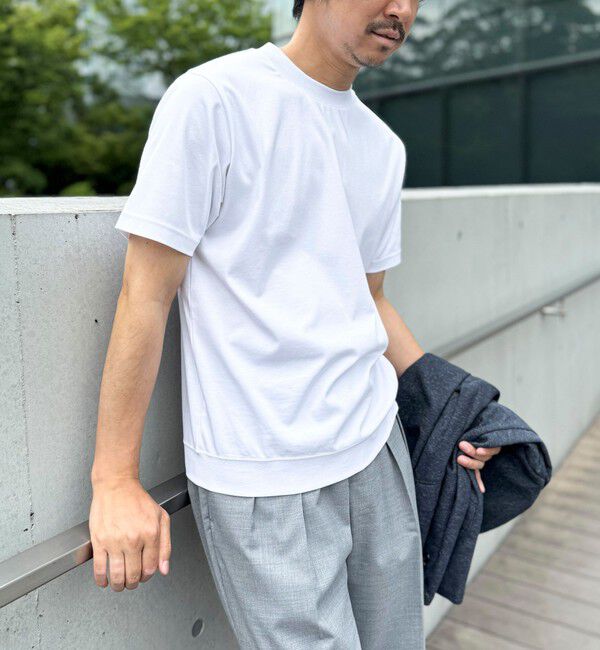 NOLLEY'S goodman「《ビジカジ対応》シルケットスムースドレスTシャツ 25SS」|Tシャツ・カットソー|