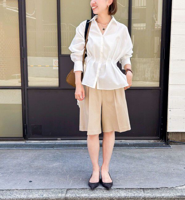 NOLLEY'S「《セットアップ対応》ウォッシャブルウール調ストレッチハーフパンツ」|その他|