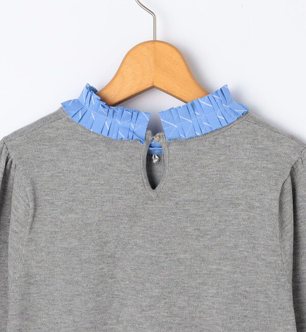 NOLLEY'S「プリーツ衿取り外しプルオーバーニット」|ニット・セーター|