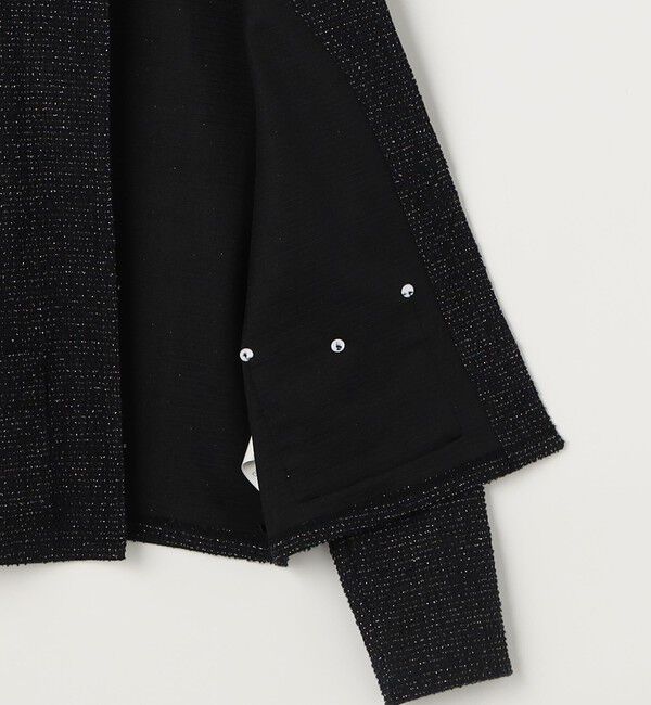 NOLLEY'S「ウォッシャブルツィーディージャージジャケット」|ノーカラージャケット|