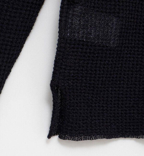 NOLLEY'S「《手洗い可能》ギマポリコットンワッフルヘンリーネックプルオーバー」|ニット・セーター|