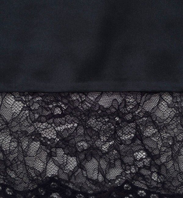 NOLLEY'S「ウォッシャブル裾レースオトナサテンＴシャツ」|シャツ・ブラウス|