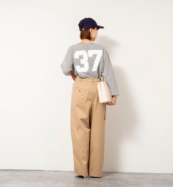 Rie Miller「ウォッシャブル2WAYアメフトライクロンT」|Tシャツ・カットソー|