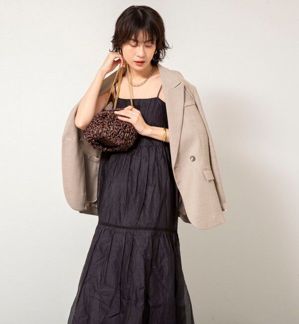 NOLLEY'S sophi「【MARILYN MOON/マリリーンムーン】sheer starched cotton lace tieredワンピース」|ワンピース|