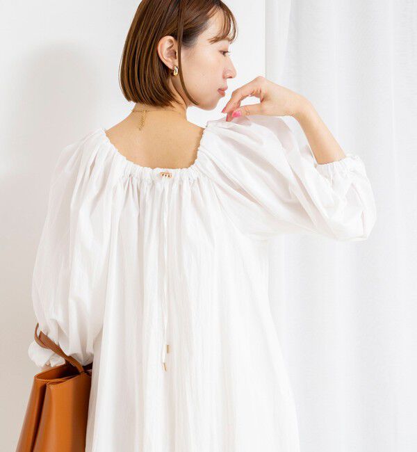 NOLLEY'S「【WEB限定】ウォッシャブルボリュームスリーブワンピース」|ワンピース|