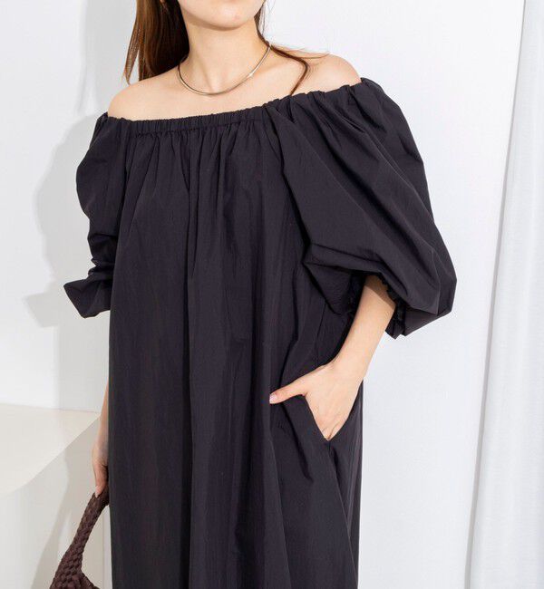 NOLLEY'S「【WEB限定】ウォッシャブルボリュームスリーブワンピース」|ワンピース|