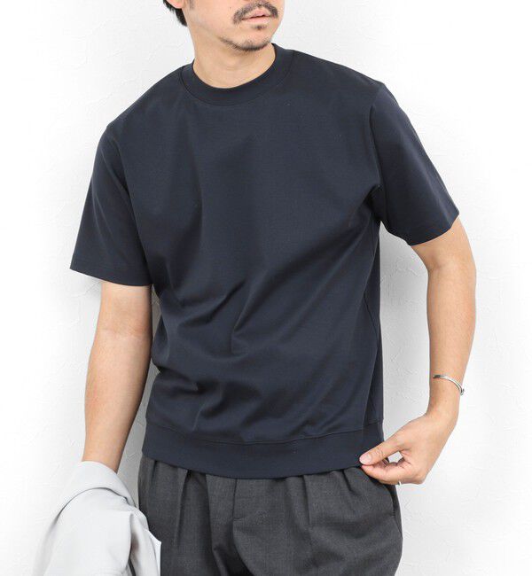 NOLLEY'S goodman「《ビジカジ対応》シルケットスムース クルーネックドレスTシャツ 26SS」|Tシャツ・カットソー|