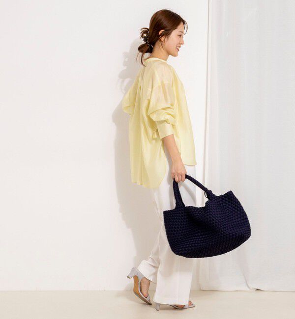 NOLLEY'S「ウォッシャブルサイドボタンシアーブラウス」|シャツ・ブラウス|