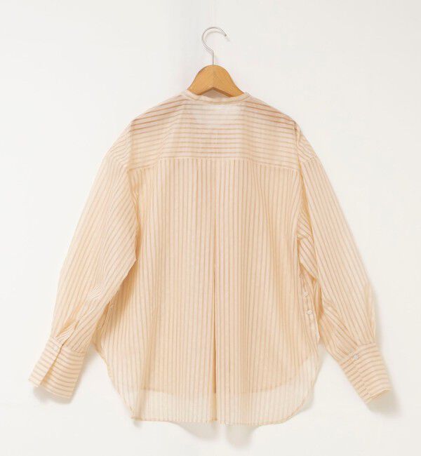 NOLLEY'S「ウォッシャブルサイドボタンシアーブラウス」|シャツ・ブラウス|