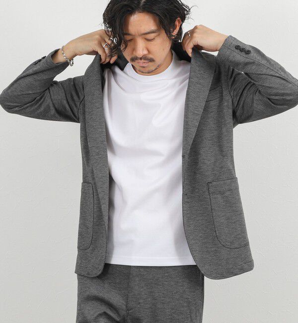 NOLLEY'S goodman「《ビジカジ対応》超長綿ハイゲージポンチ ジャケットTシャツ 26SS」|Tシャツ・カットソー|