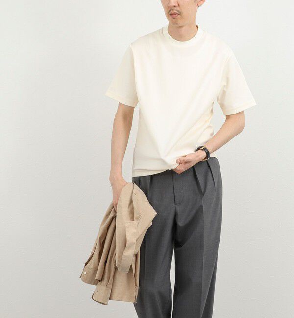 NOLLEY'S goodman「《ビジカジ対応》超長綿ハイゲージポンチ ジャケットTシャツ 26SS」|Tシャツ・カットソー|