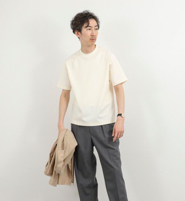 NOLLEY'S goodman「《ビジカジ対応》超長綿ハイゲージポンチ ジャケットTシャツ 26SS」|Tシャツ・カットソー|