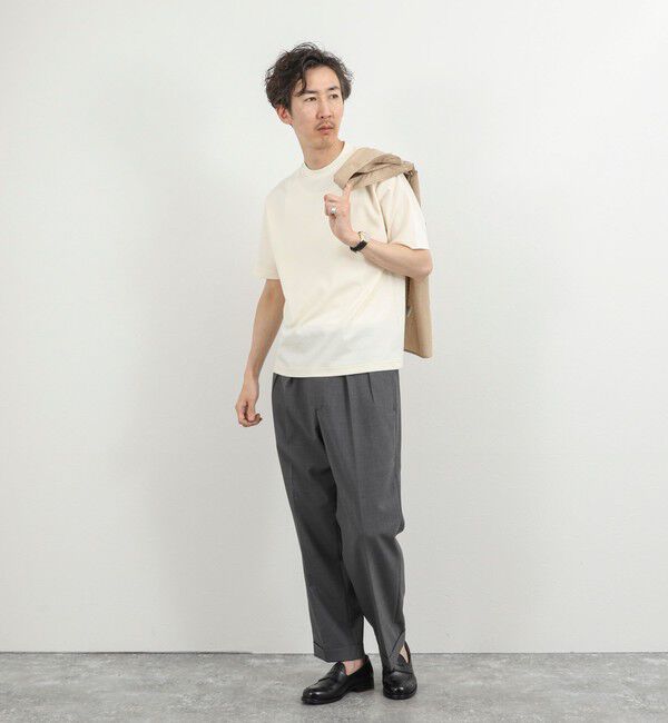 NOLLEY'S goodman「《ビジカジ対応》超長綿ハイゲージポンチ ジャケットTシャツ 26SS」|Tシャツ・カットソー|