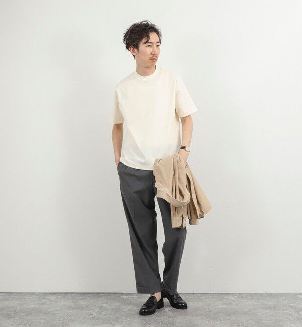 NOLLEY'S goodman「《ビジカジ対応》超長綿ハイゲージポンチ ジャケットTシャツ 26SS」|Tシャツ・カットソー|