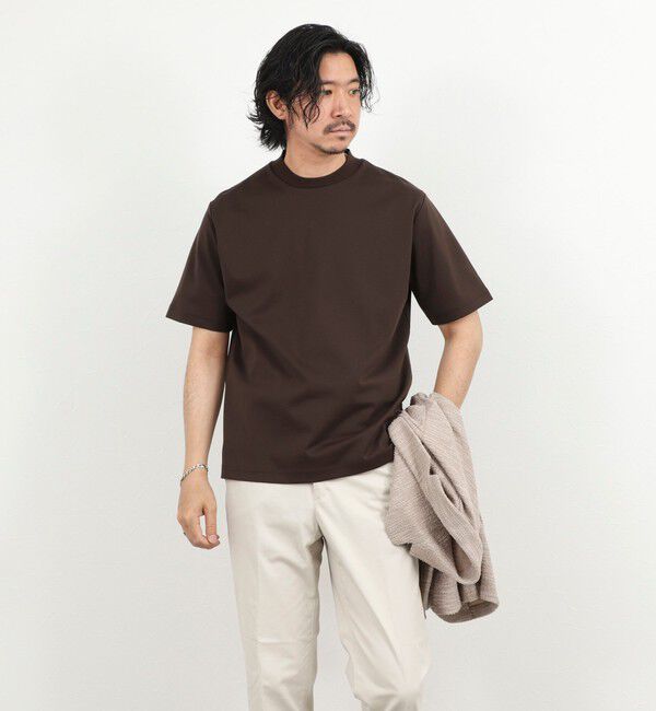 NOLLEY'S goodman「《ビジカジ対応》超長綿ハイゲージポンチ ジャケットTシャツ 26SS」|Tシャツ・カットソー|
