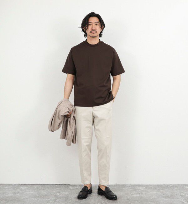 NOLLEY'S goodman「《ビジカジ対応》超長綿ハイゲージポンチ ジャケットTシャツ 26SS」|Tシャツ・カットソー|