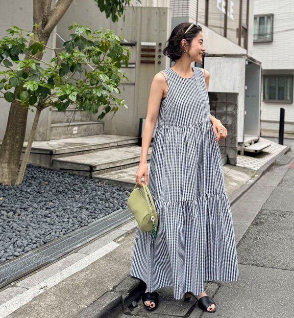 MAQWEL「【MAQWEL/マクウェル】ウォッシャブルチェックワンピース」|ワンピース|