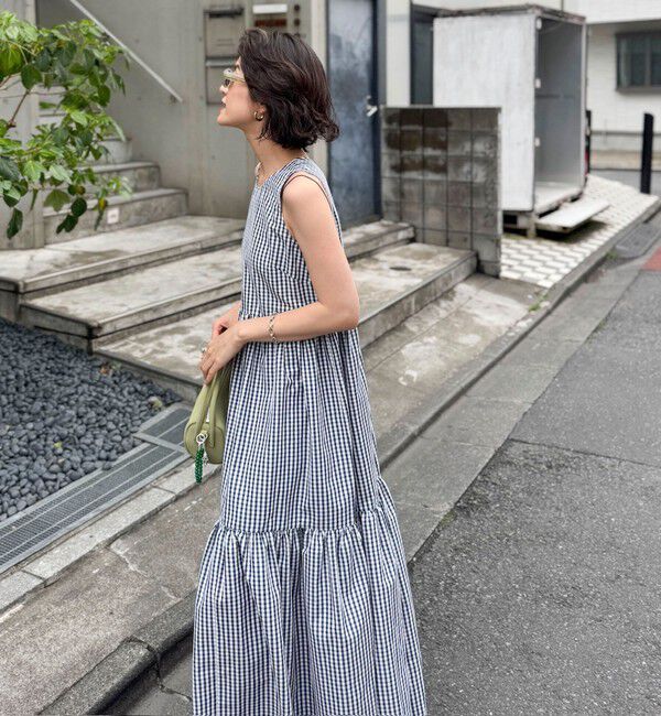 MAQWEL「【MAQWEL/マクウェル】ウォッシャブルチェックワンピース」|ワンピース|