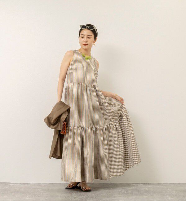 MAQWEL「【MAQWEL/マクウェル】ウォッシャブルチェックワンピース」|ワンピース|