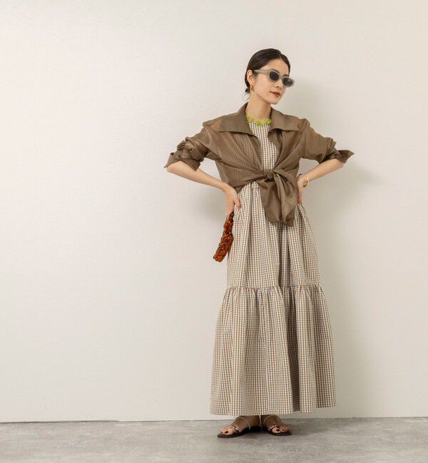 MAQWEL「【MAQWEL/マクウェル】ウォッシャブルチェックワンピース」|ワンピース|