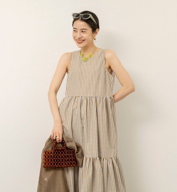MAQWEL「【MAQWEL/マクウェル】ウォッシャブルチェックワンピース」|ワンピース|
