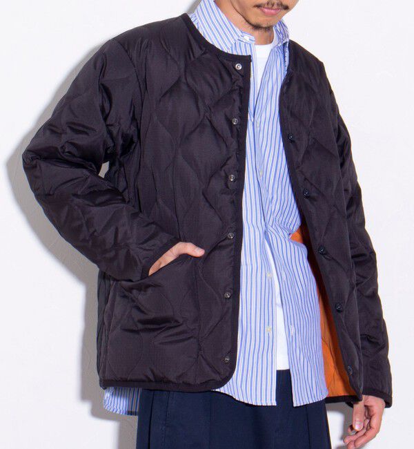 GLOSTER「【TAION/タイオン】GLOSTER別注 ミリタリーライナージャケット ノーカラーMA-1 M65」|ダウン|