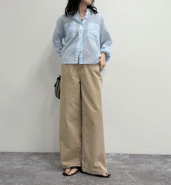 fredy emue「ブリーチデニム５ポケイージーパンツ」|デニム|