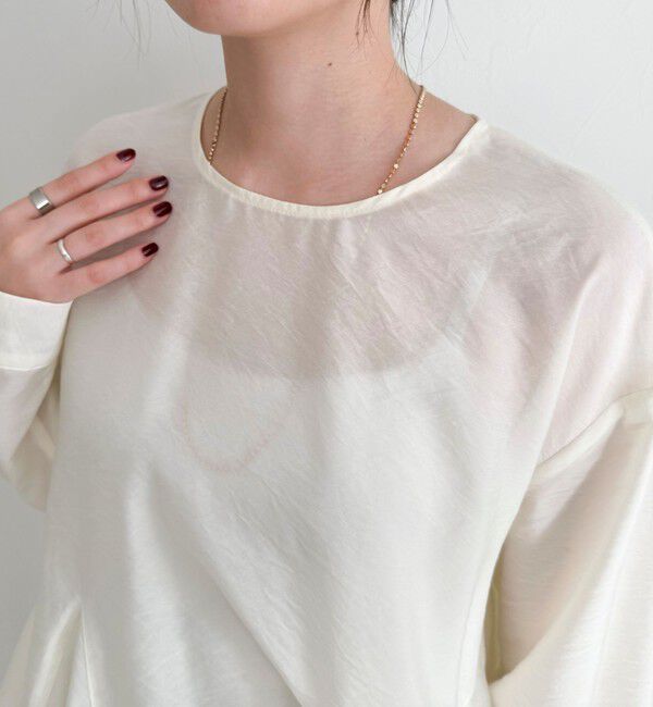 fredy emue「ペプラムシアーボリュームブラウス」|シャツ・ブラウス|