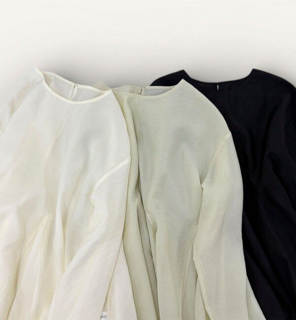 fredy emue「ペプラムシアーボリュームブラウス」|シャツ・ブラウス|