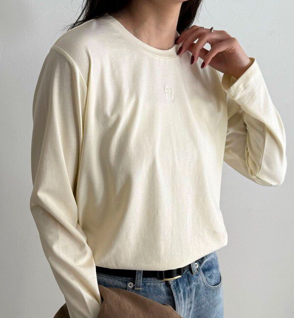 fredy emue「センターFR刺繍ロンTシャツ」|Tシャツ・カットソー|