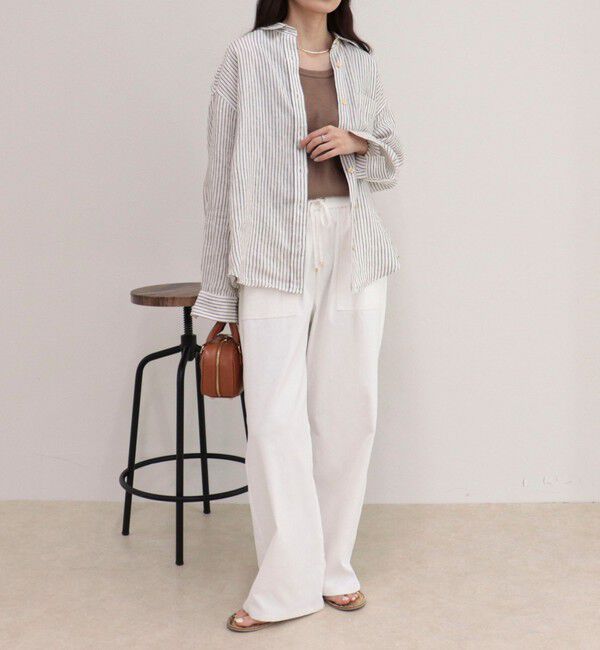 fredy emue「LINEN100 2WAYカシュクールシャツ」|シャツ・ブラウス|