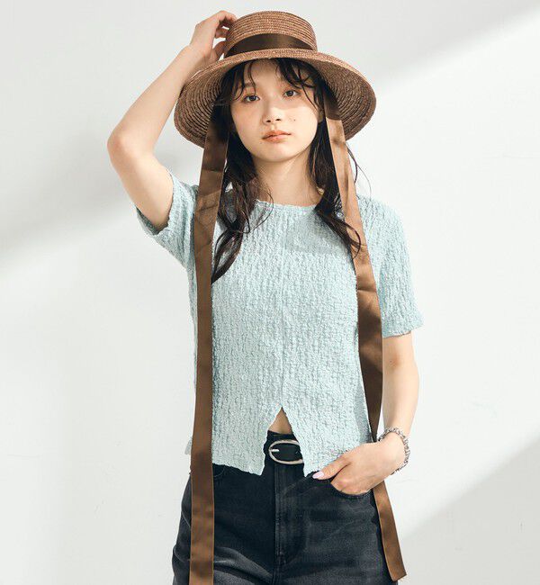 fredy emue「ぽこぽこ2WAYスリットプルオーバー」|Tシャツ・カットソー|