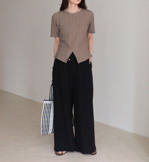 fredy emue「ぽこぽこ2WAYスリットプルオーバー」|Tシャツ・カットソー|