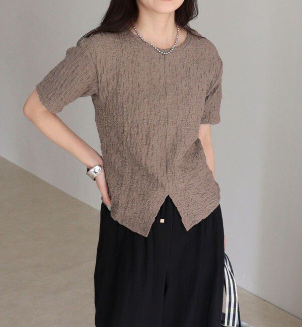 fredy emue「ぽこぽこ2WAYスリットプルオーバー」|Tシャツ・カットソー|