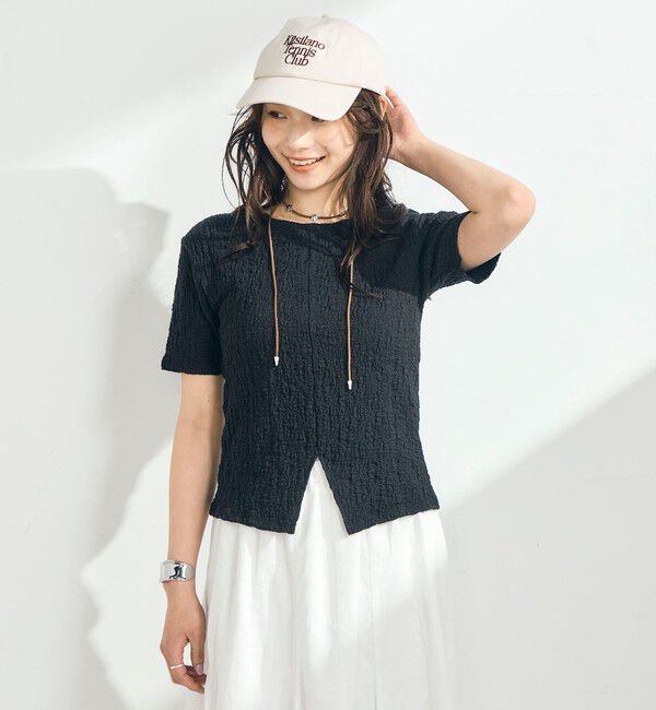 fredy emue「ぽこぽこ2WAYスリットプルオーバー」|Tシャツ・カットソー|