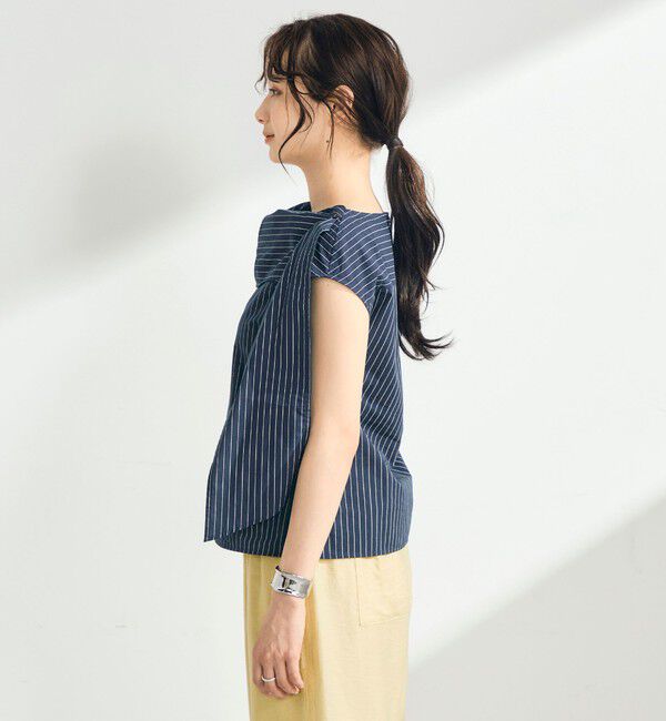 fredy emue「ストライプアレンジカラーブラウス」|シャツ・ブラウス|