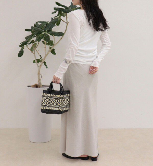 fredy emue「サイドギャザーシアーロンTシャツ」|Tシャツ・カットソー|