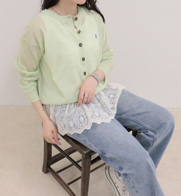 fredy emue「【GEVACO/ゲバコ】コットンリネンカーディガン」|カーディガン|ミントグリーン