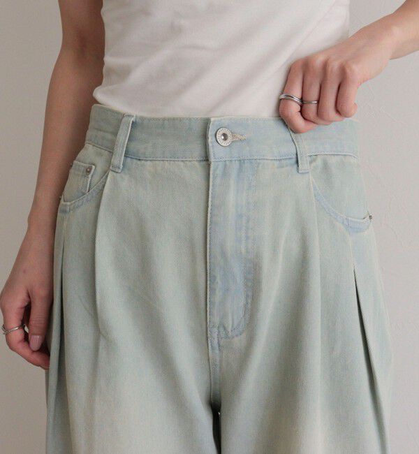 fredy emue「ライトオンスタックデニムパンツ」|デニム|