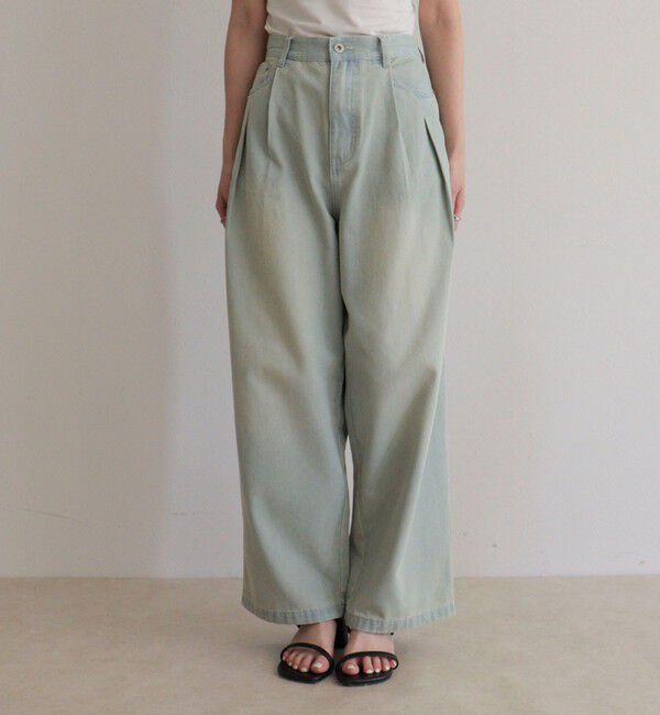 fredy emue「ライトオンスタックデニムパンツ」|デニム|