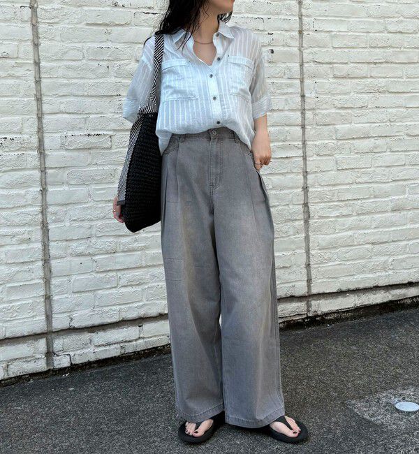 fredy emue「ライトオンスタックデニムパンツ」|デニム|