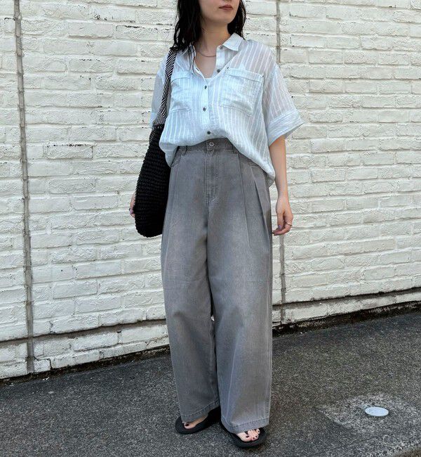 fredy emue「ライトオンスタックデニムパンツ」|デニム|